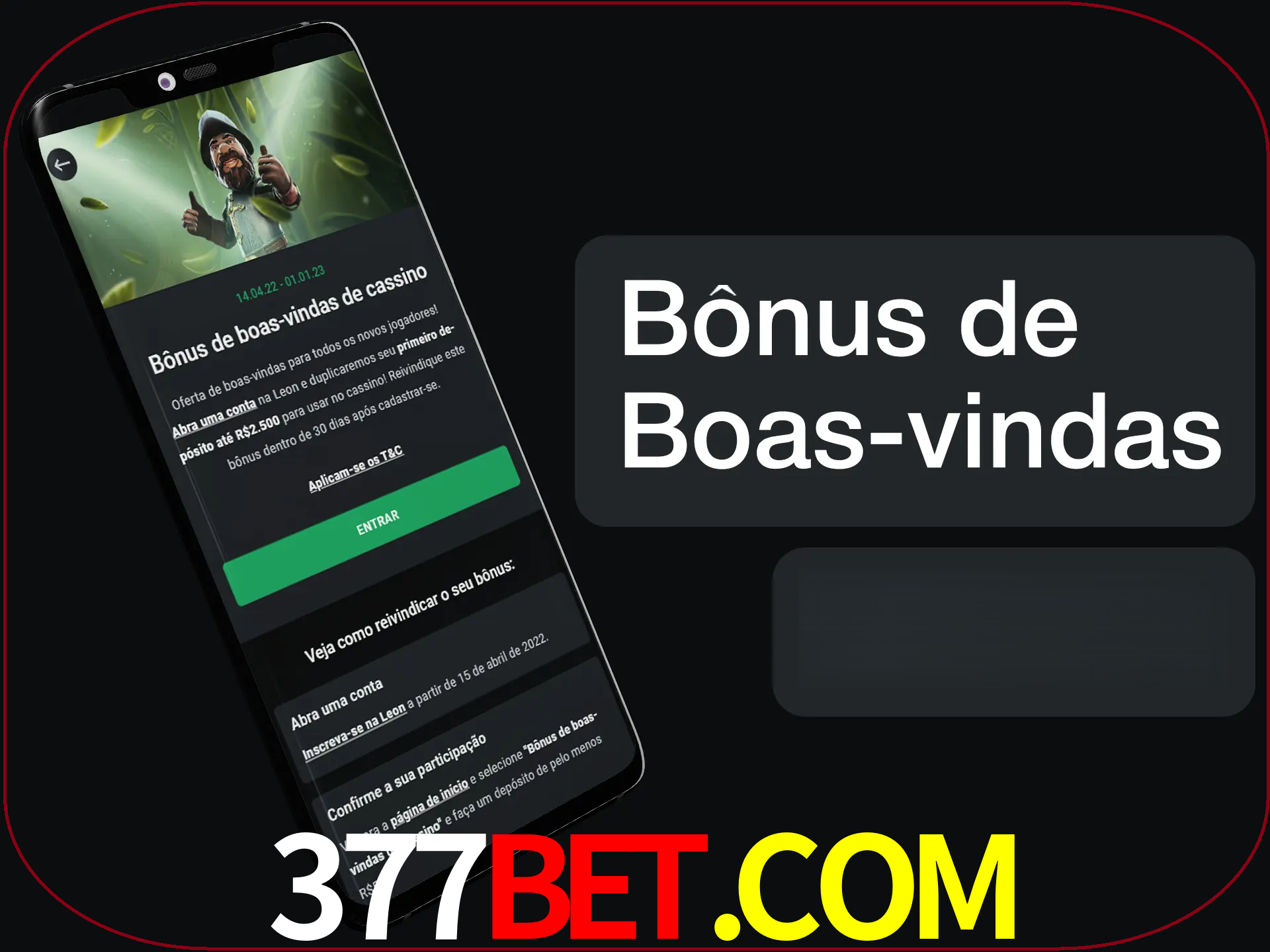 Não se esqueça de usar o bônus de boas-vindas.